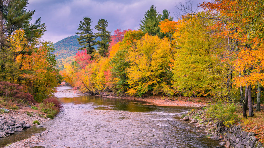 Peak Fall Foliage in the Adirondacks