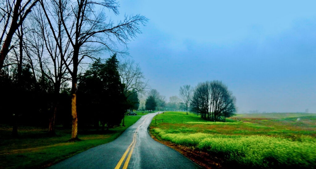 Backroad on the Maryland-PA border