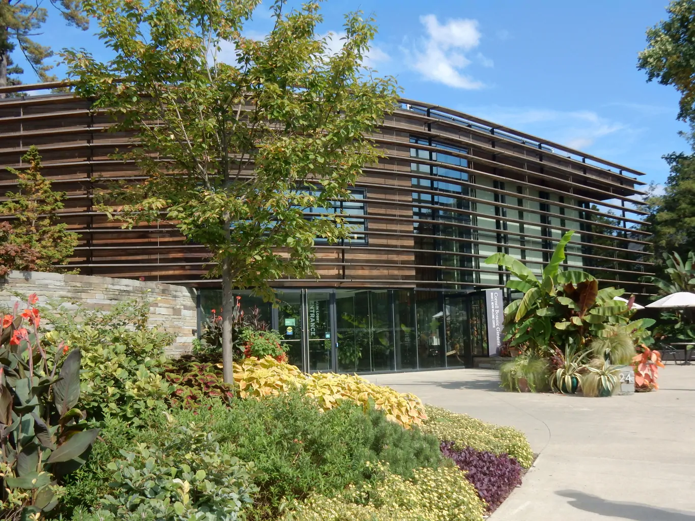 Centro de Bienvenida del Jardín Botánico de Cornell Ithaca NY