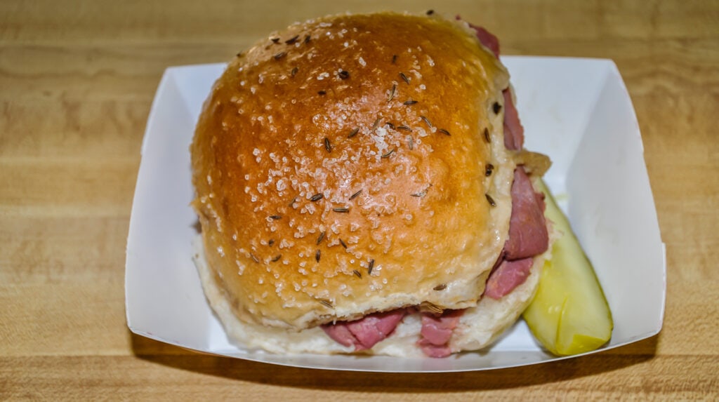 Beef on Weck sandwich from Charlie the Butcher in Buffalo NY