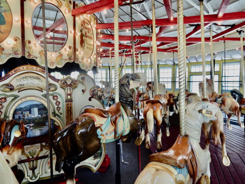 Historic Binghamton NY Carousel horses