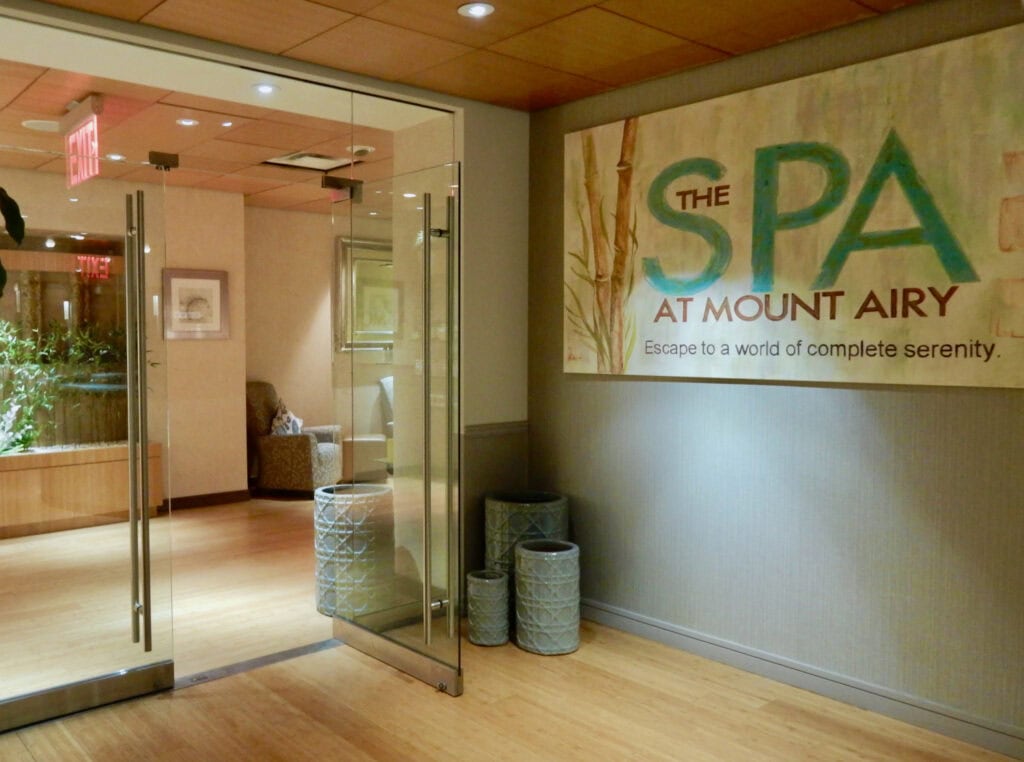 Spa entrance at Mount Airy Resort and Casino PA