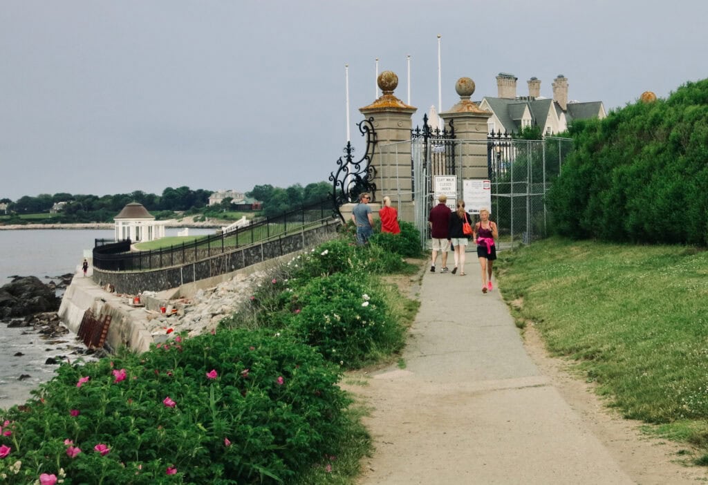 Entrance to Cliff Walk Newport RI