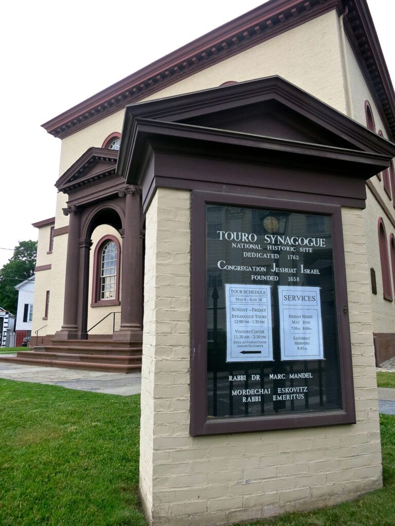 Touro Synagogue built in 1763 Newport RI