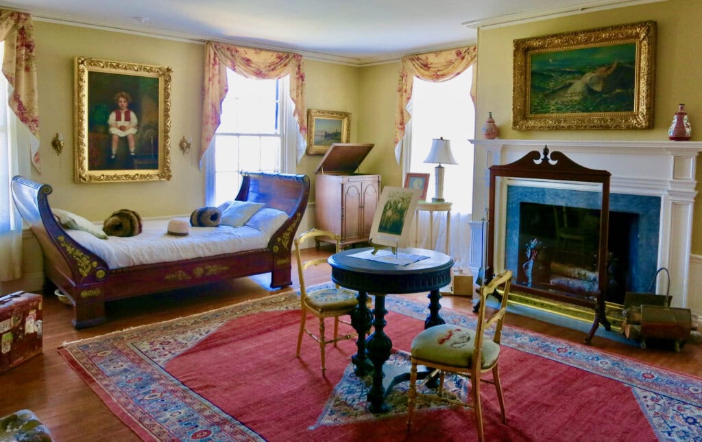 Ethel Barrymore's room at Linden Place Bristol RI