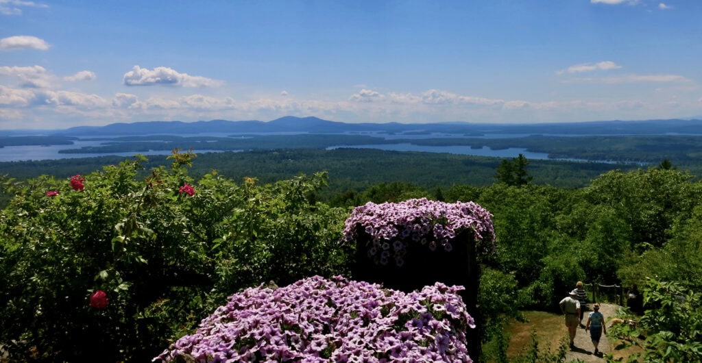 View of NH Lakes from Castle in the Clouds 