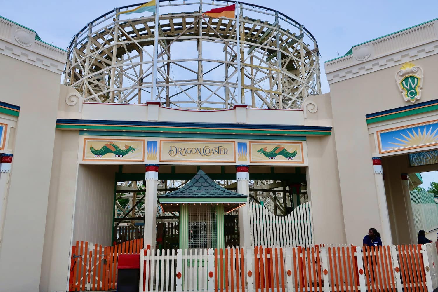 Dragon Coaster entrance Rye Playland NY