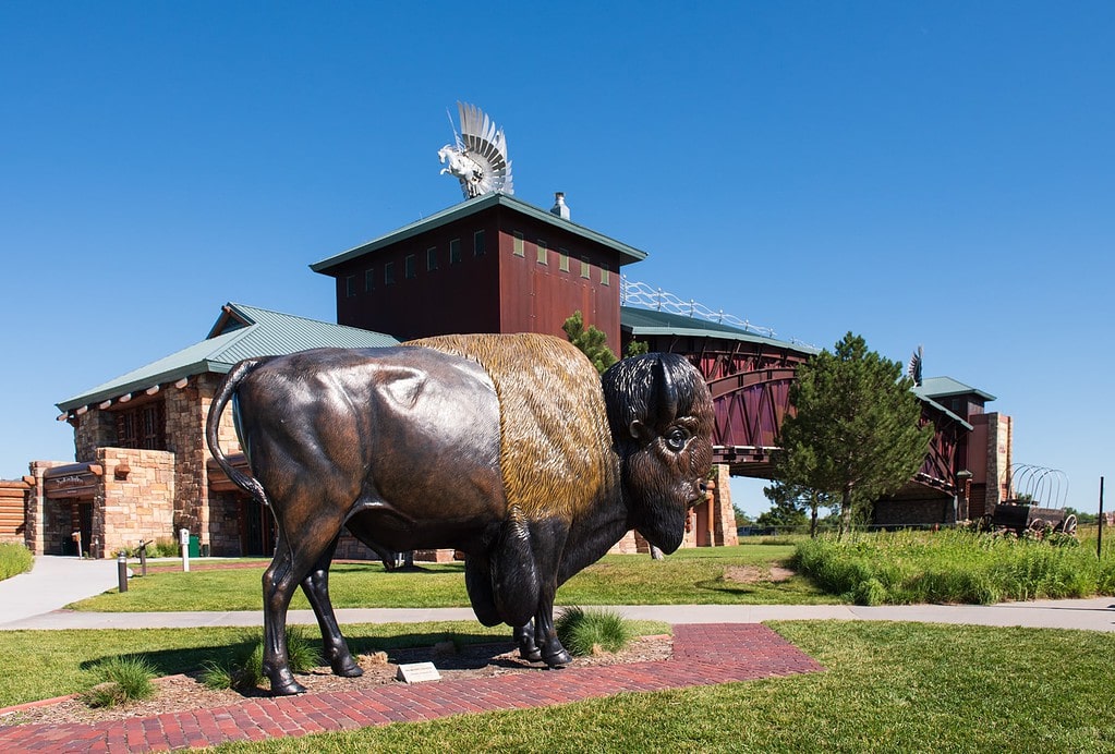 Buffalo statue in Great Platte Nebraska