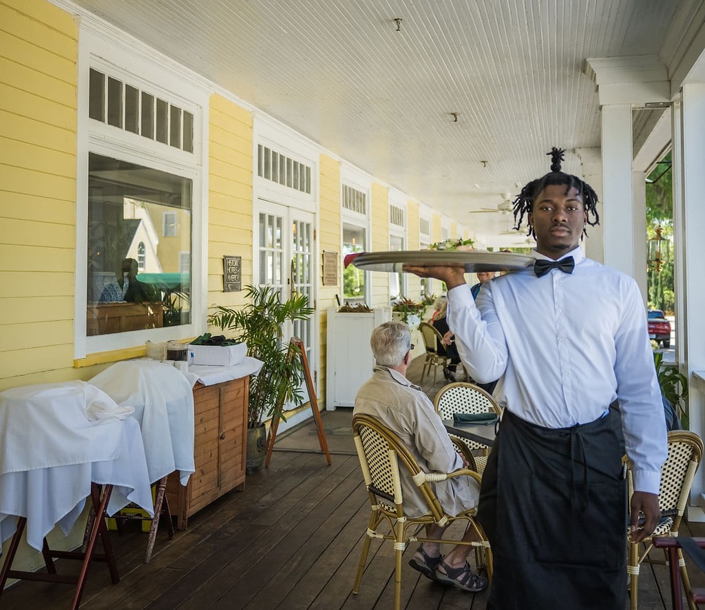 Waiter at The Beauclaire Dining Room