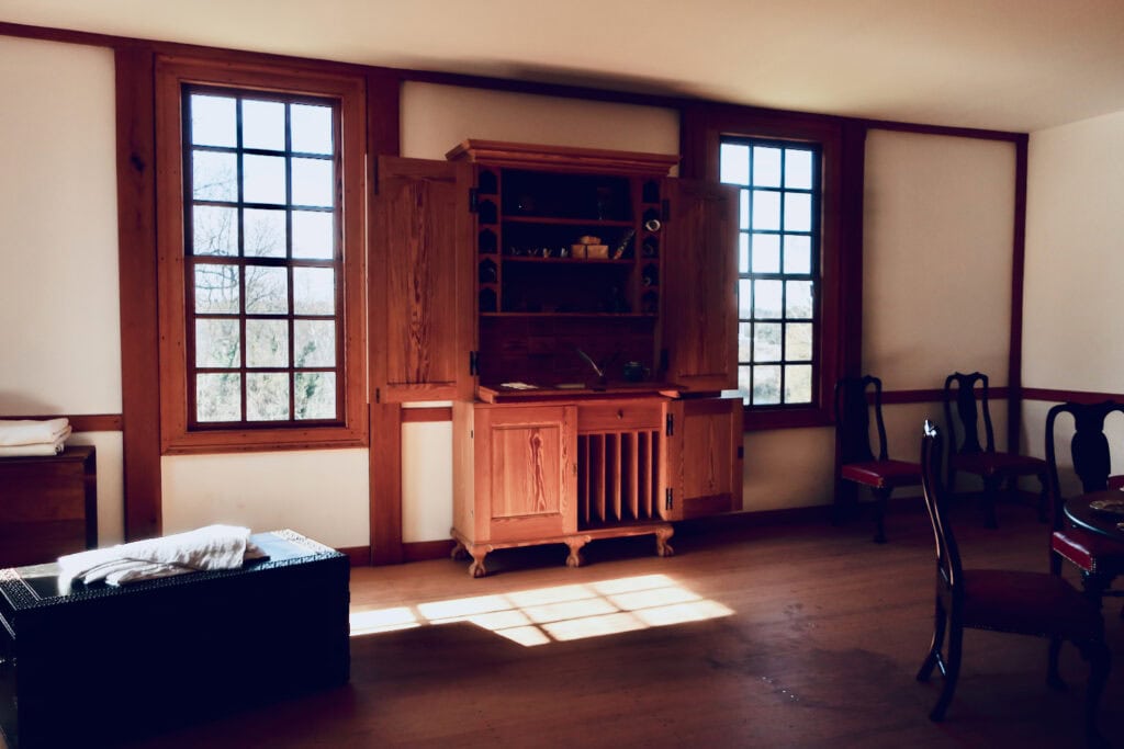 Recreated room at George Washingtons Boyhood home, Ferry Farm, Fredricksburg VA