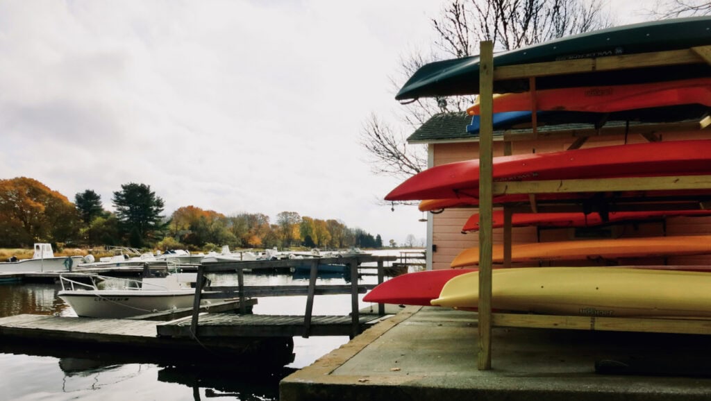 Kayaks at Stonington Marina CT