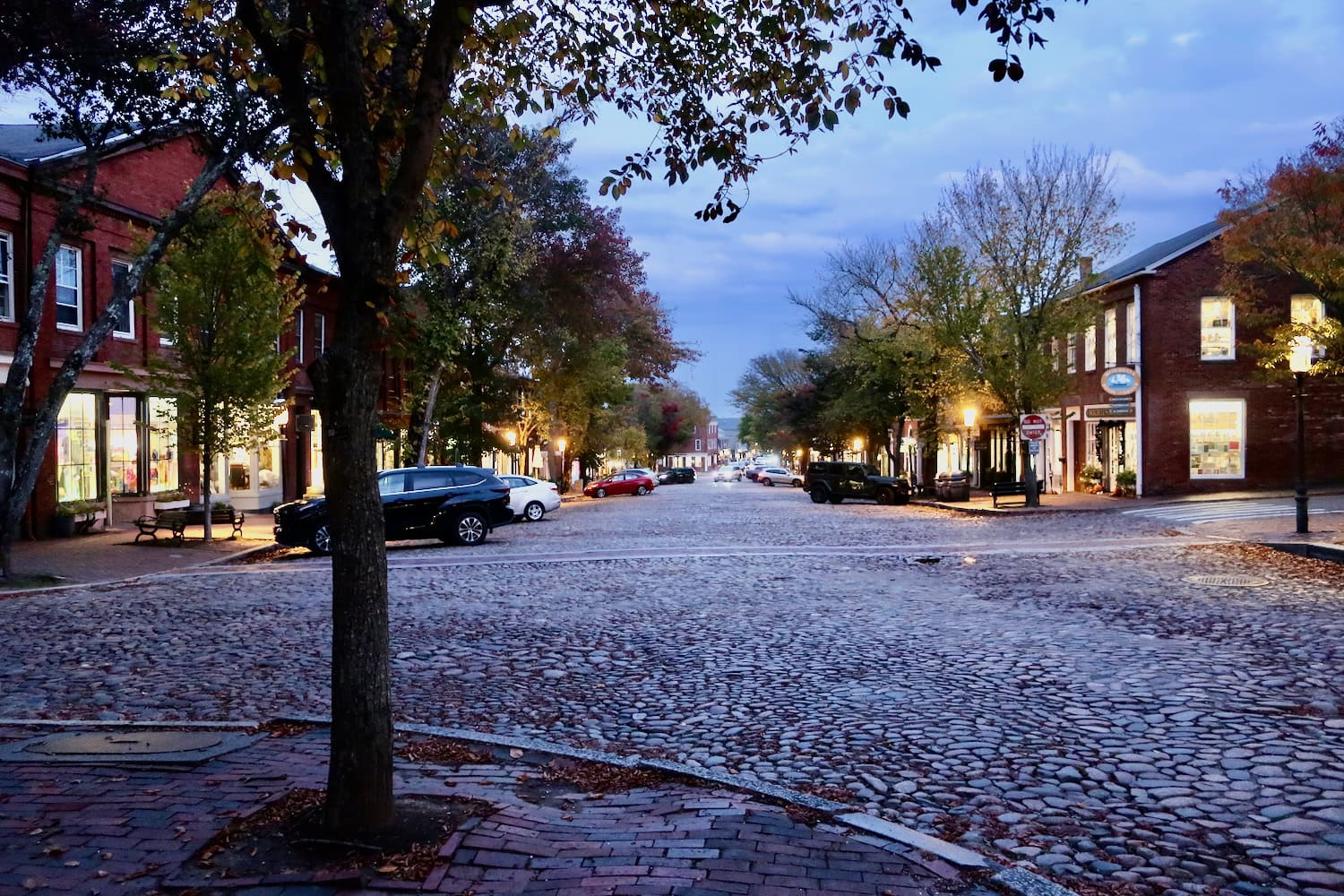 nantucket downtown offseason eve