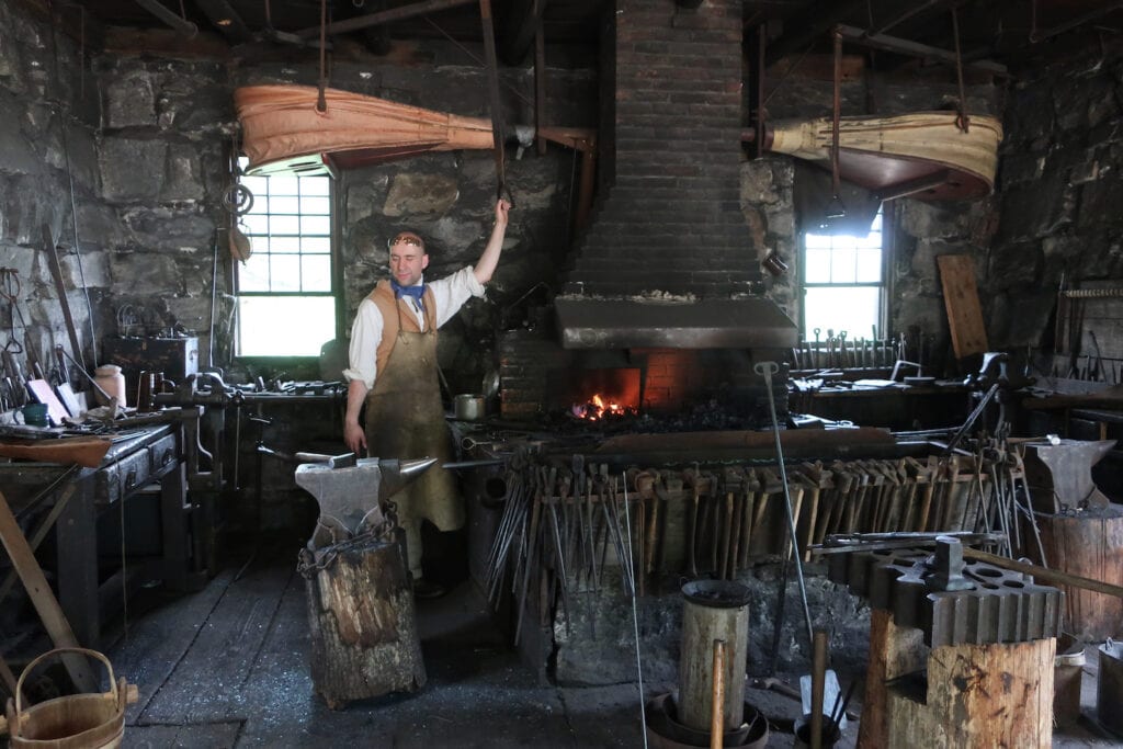 Blacksmith at Old Sturbridge Village MA