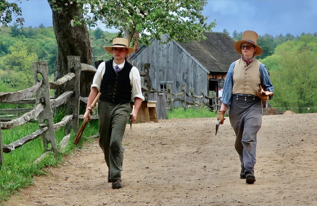 Farmers heading to fix fences at Old Sturbridge Village MA