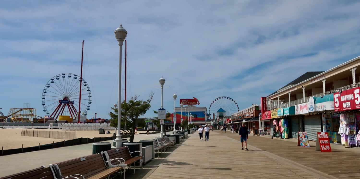 Amusement parks on the Ocean City MD boardwalk