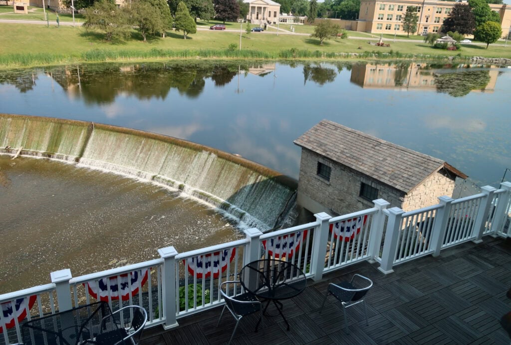 View from Farmers Creekside Inn Room LeRoy NY