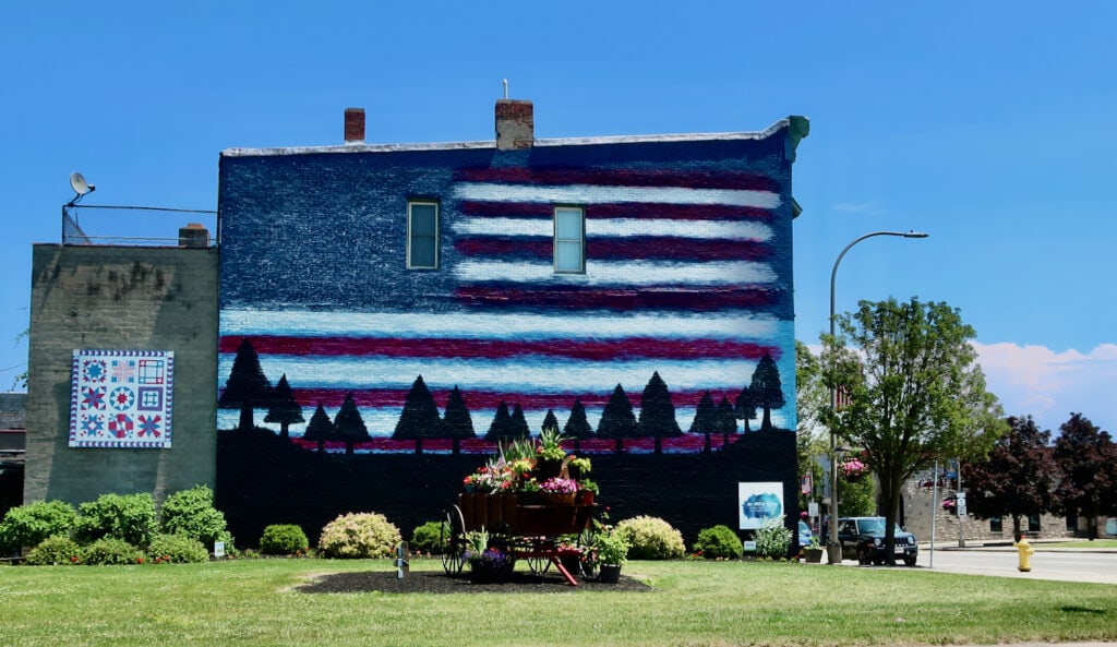 Barn Quilts downtown LeRoy NY