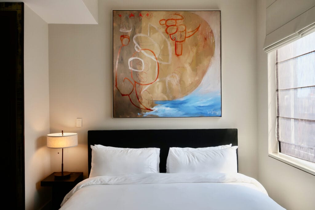 Bedroom Art at The Marmara Park Ave Hotel nyc