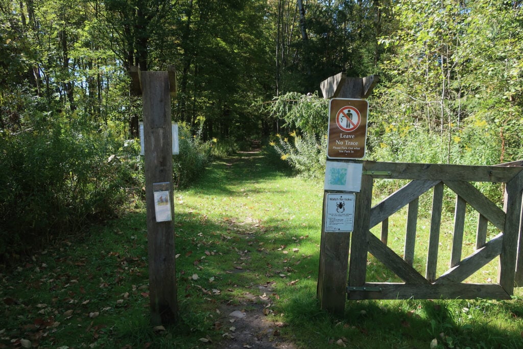 Andes Rail Trail trailhead Andes NY