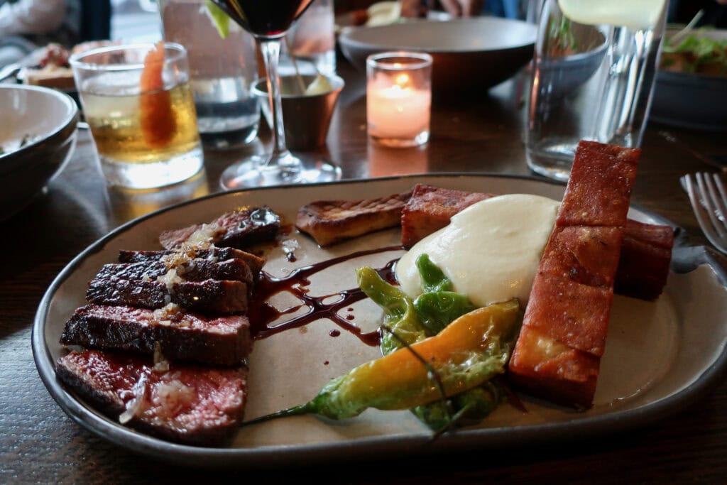 Beef Strip Loin and Potato Mille Feuille at Shipwrights Daughter Mystic CT