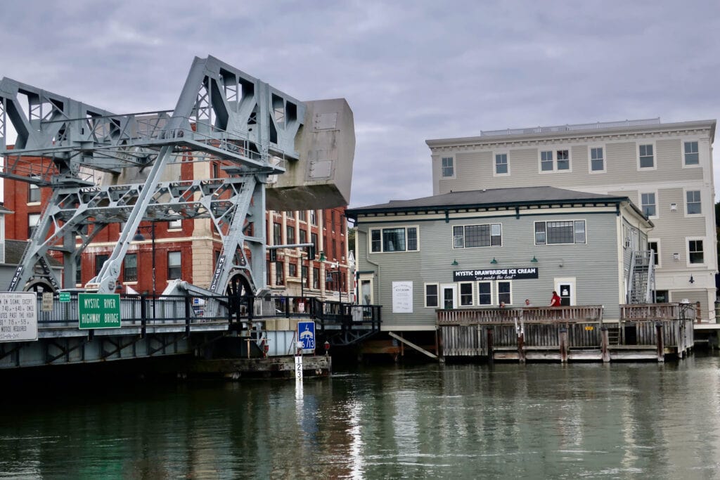 Mystic CT Drawbridge and river