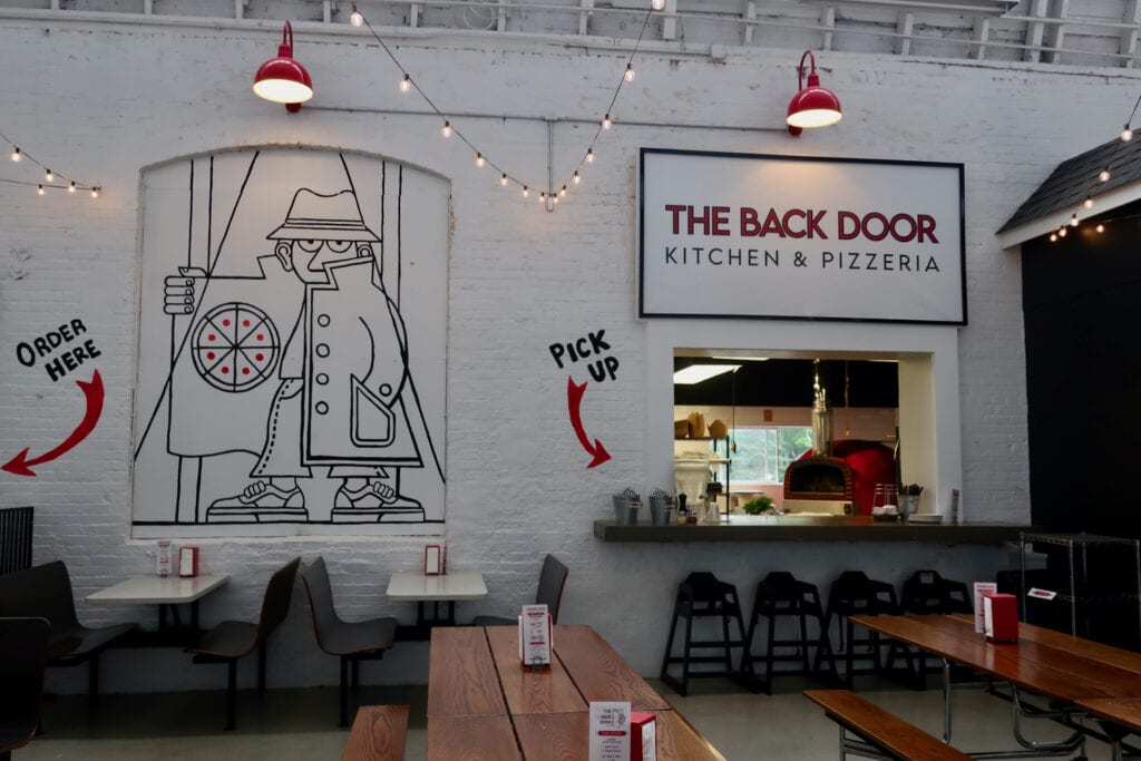 Back Door Kitchen and Pizzeria at Velvet Mill Stonington CT