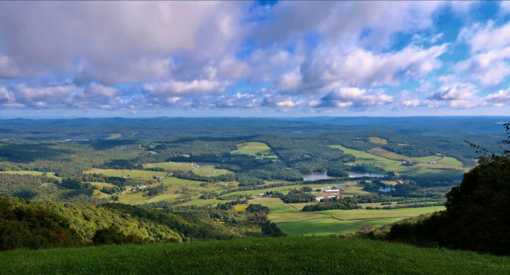 View from top of Mount Utsayantha Stamford NY