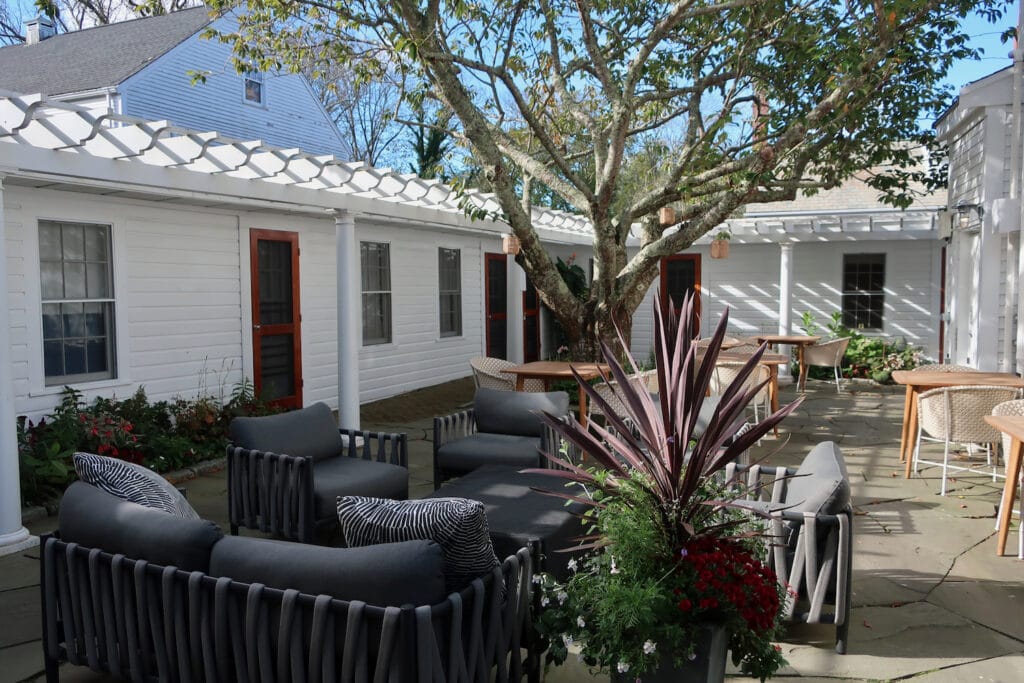 Courtyard at 76 Main Ink Press Hotel Nantucket