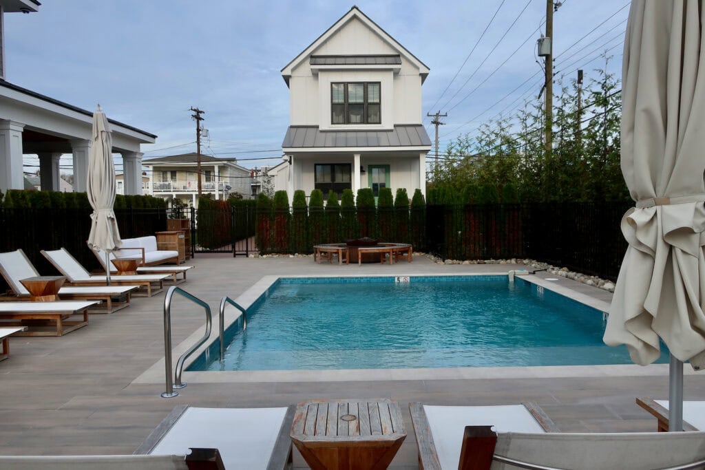 View of Holly Beach House from The Hen Houses pool Wildwood NJ