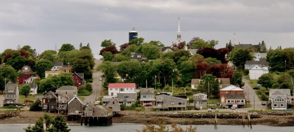 Lubec Maine from Campobello Island